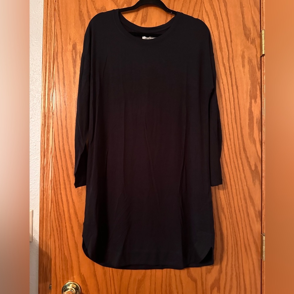 Avec Les Filles - Black Longsleeve Shirt Dress - NWT - Size M